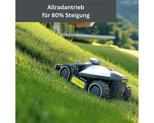 Mähroboter Mammotion Luba Mini AWD 1500, ohne Begrenzungsdraht für bis zu 1500m²