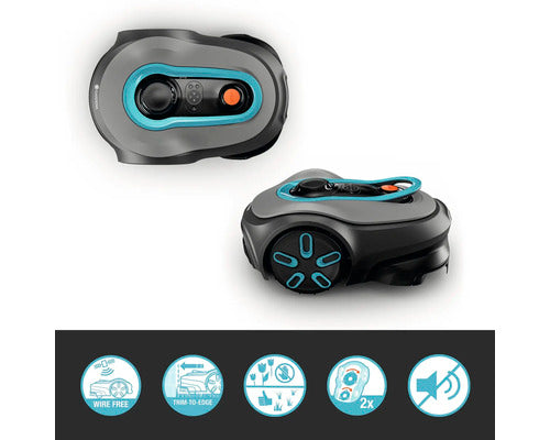 Mähroboter GARDENA smart SILENO free 600 für bis zu 600 m² ohne Begrenzungsdraht (GPS-RTK Technologie) mit LONA Funktion kompatibel mit SMART HOME by hornbach
