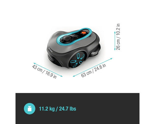 Mähroboter GARDENA smart SILENO free 600 für bis zu 600 m² ohne Begrenzungsdraht (GPS-RTK Technologie) mit LONA Funktion kompatibel mit SMART HOME by hornbach