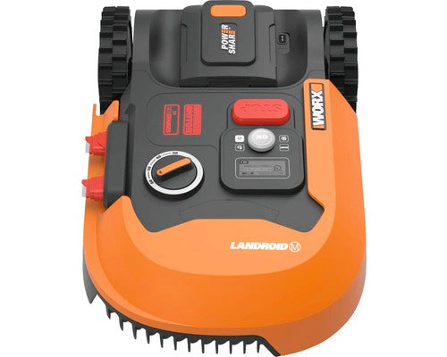 WORX 20V Akku-Mähroboter Landroid M500 Plus 18cm/500 m² mit App, IPX4 WR165E, inkl. Installationsmaterial