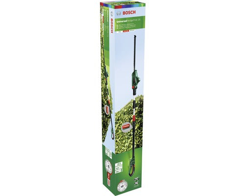 Akku-Teleskop-Heckenschere Universal HedgePole BOSCH 18 V + GRATIS Zugabeartikel Ersatzakku PBA 18V Li-Ion (2,5Ah)