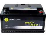 WATTSTUNDE Lithium 100Ah LiFePO4 Batterie LIX100D-LT (DIN) mit Bluetooth Schnittstelle
