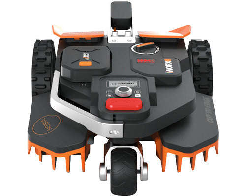 Akku-Mähroboter WORX 20V Landroid Vision M600 18cm/600m² inkl. 2Ah Akku und Ladestation, AI Rasenmäher Roboter ohne Begrenzungskabel (WLAN & Bluetooth, aktive Hindernisvermeidung mit KI-Technologie, Igelschutz)