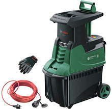 Turbinenhäcksler BOSCH AXT 25 TC inkl. Handschuhe und 25m Verlängerungskabel