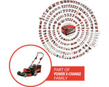 Akku Rasenmäher Einhell Power-X-Change GP-CM 36/47 S HW 2x18V Li inkl. 4 Akkus 18V, 4 Ah und 2 Ladegeräte