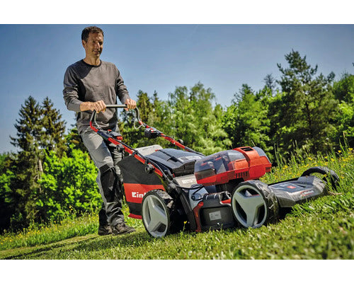 Akku Rasenmäher Einhell Power-X-Change GP-CM 36/47 S HW 2x18V Li inkl. 4 Akkus 18V, 4 Ah und 2 Ladegeräte