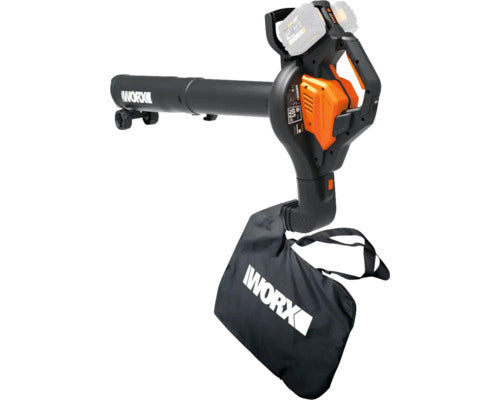 Akku-Laubbläser/Laubsauger WORX 40V (2 x 20V) 3-in-1 335 km/h / 35 L WG583E.9, ohne Akku und Ladegerät