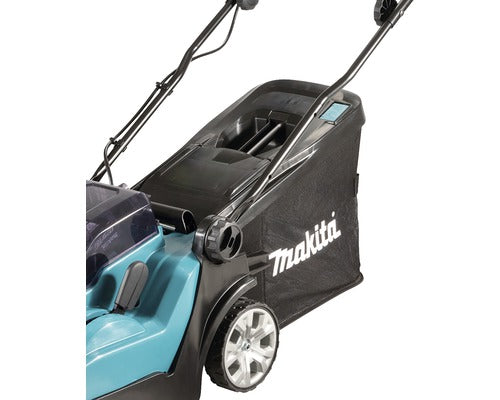 Akku- Rasenmäher MAKITA DLM432PT2 inkl. 2x18V Akkus (5 Ah) und Doppelladegerät