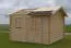 Gartenhaus SA17 - 44 mm Blockbohlenhaus, Grundfläche: 19,90 m², Satteldach
