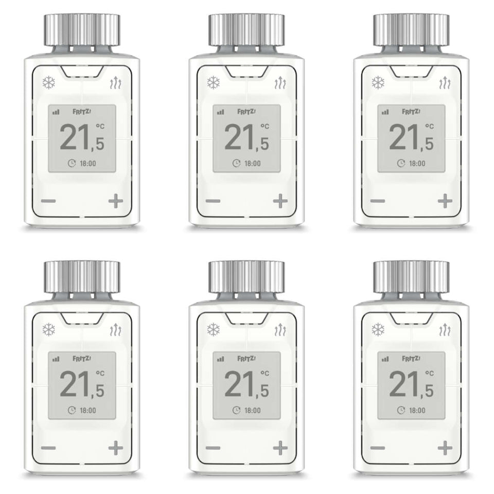 AVM FRITZ!DECT 302 6er-Set - Smarte Heizkörper-Thermostate