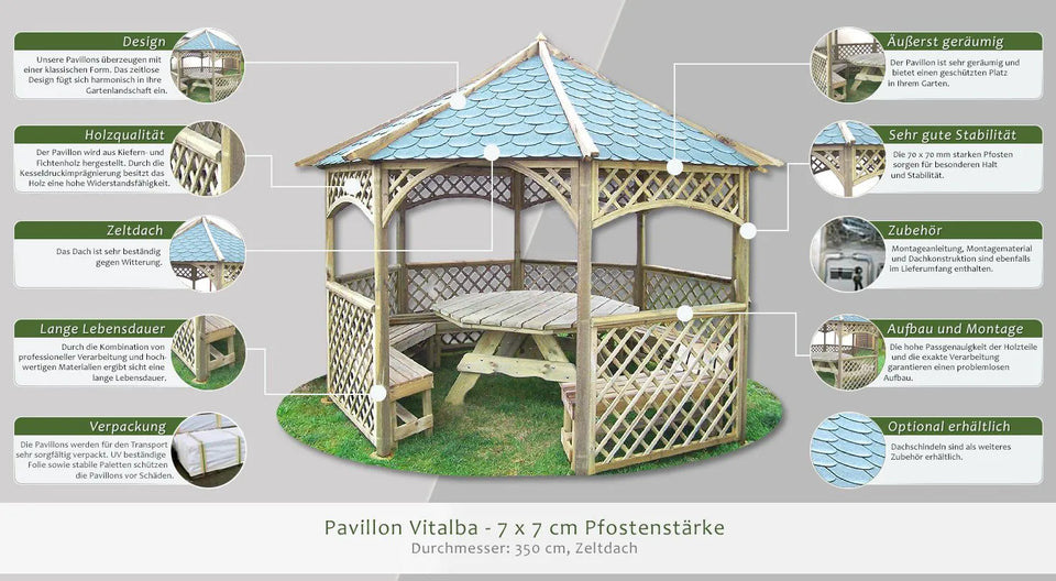 Pavillon Vitalba - Ø 350 cm