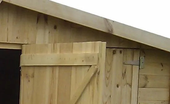 Holzgarage aus vorgefertigten Elementen G19a - H222xL616xB324