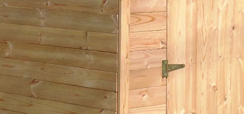 Holzgarage aus vorgefertigten Elementen G19a - H222xL616xB324