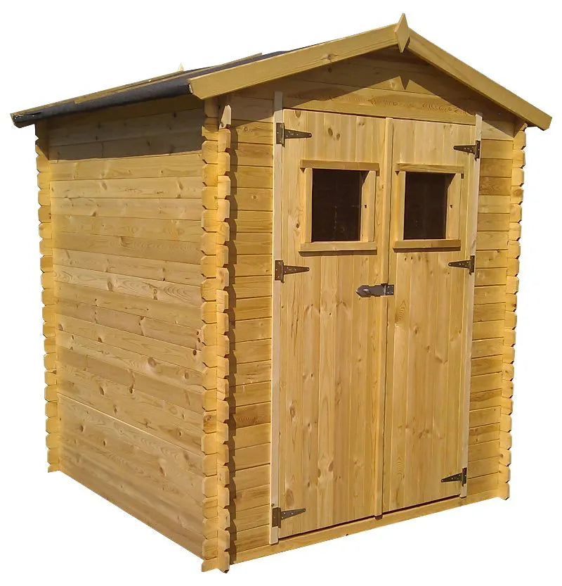 Blockbohlen Gartenhaus 19 mm Salzburg - B180 x L130