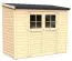 Gartenhaus Mainz 02 inkl. Fußboden, Naturbelassen - 19 mm Elementgartenhaus, Nutzfläche: 2,95 m²