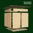 Gartenhaus Mainz 02 inkl. Fußboden, Naturbelassen - 19 mm Elementgartenhaus, Nutzfläche: 2,95 m²