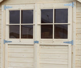 Gartenhaus Münster 01 inkl. Fußboden, Naturbelassen - 19 mm Elementgartenhaus, Nutzfläche: 2,19 m²