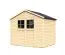 Gartenhaus Münster 03 inkl. Fußboden, Naturbelassen - 19 mm Elementgartenhaus, Nutzfläche: 4,3 m²