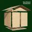 Gartenhaus Münster 03 inkl. Fußboden, Naturbelassen - 19 mm Elementgartenhaus, Nutzfläche: 4,3 m²