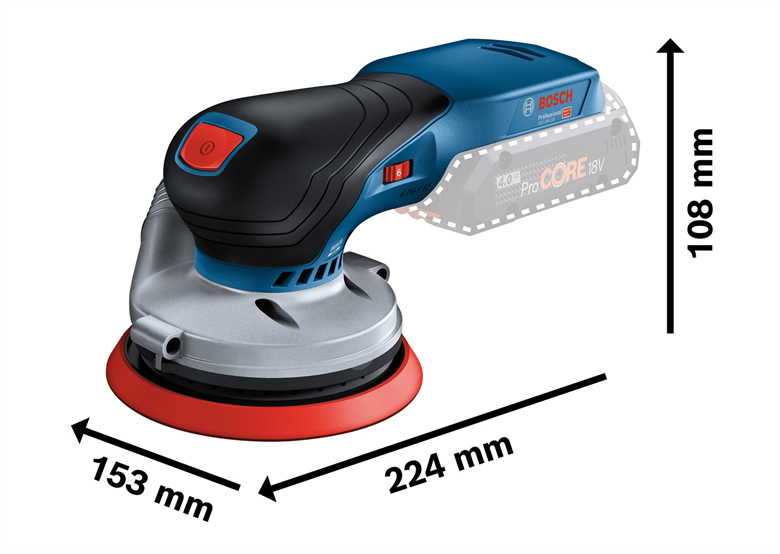 Exzenterschleifer Bosch GEX 18V-125