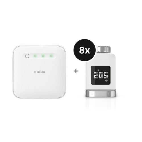 Bosch Smart Home - Starter-Set Heizung II [+M] mit 8 Thermostaten