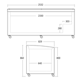 Supermarkttruhe hagsfeld900 umschaltbare Kühltruhe-Tiefkühltruhe