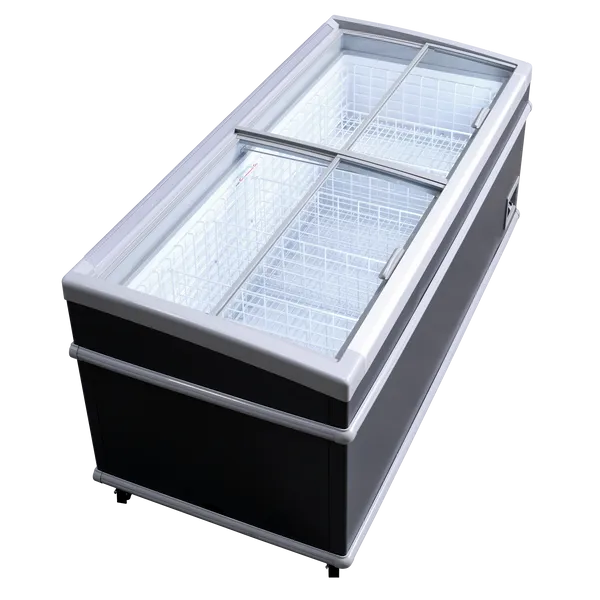 Supermarkttruhe hagsfeld 700 umschaltbare Kühltruhe-Tiefkühltruhe