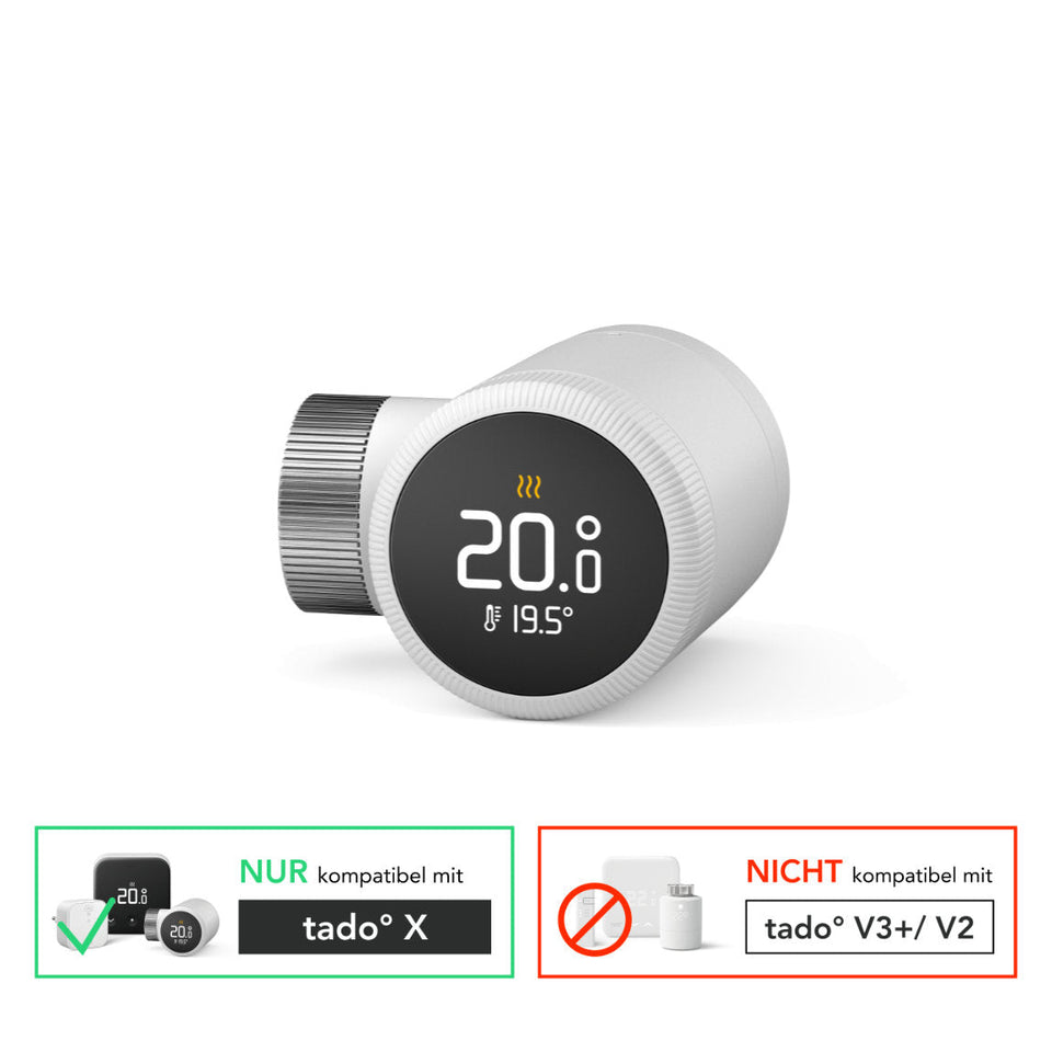 Amazon Echo Dot (5th Gen.) + tado° X Smartes Heizkörper-Thermostat - 4er-Set