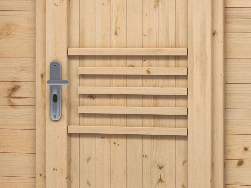 Gartenhaus Paran 19 mm, Farbe: Natur - Außenmaße (B x T): 204 x 202 cm