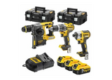 Werkzeugset 18V DeWalt XR DCK368P3T 3x5.0Ah