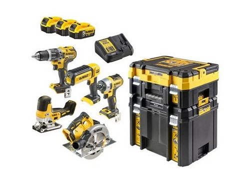 Werkzeugset 18V DeWalt XR DCK500P3T 3x5.0Ah