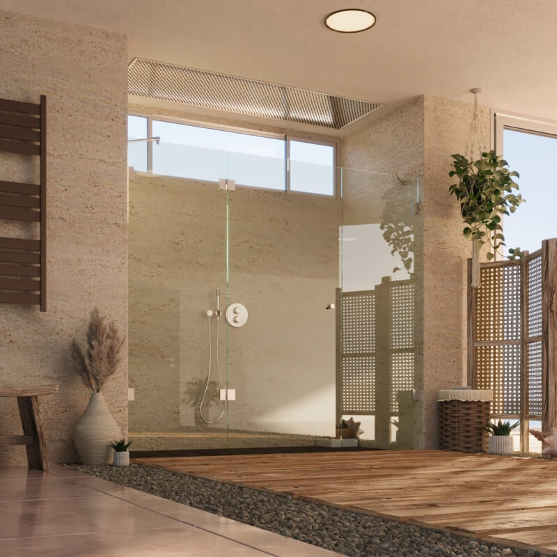 Die erste Dusche ohne Dichtungen