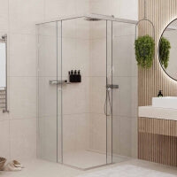 Dusche mit Schiebetür