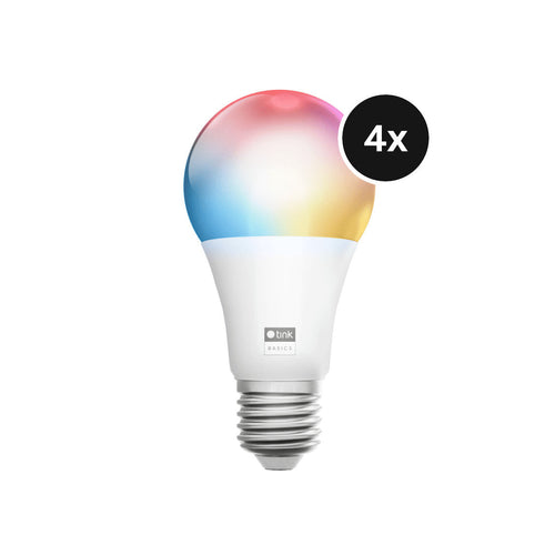 tink Basics White & Color E27 Bulb mit Matter - 4er-Set
