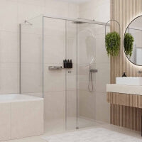 Dusche mit Schiebetür