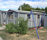 Elementgartenhaus Aachen mit Satteldach - L: 500 cm x B: 400 cm - inkl. Dachpappe