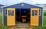Elementgartenhaus Aachen mit Satteldach - L: 500 cm x B: 400 cm - inkl. Dachpappe