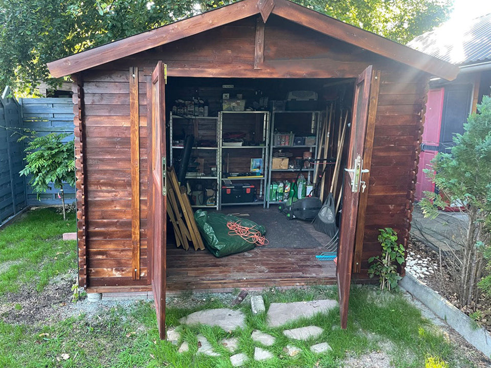 Gartenhaus Kitzbühel - 3,00 x 3,00 Meter aus 19mm Blockbohlen