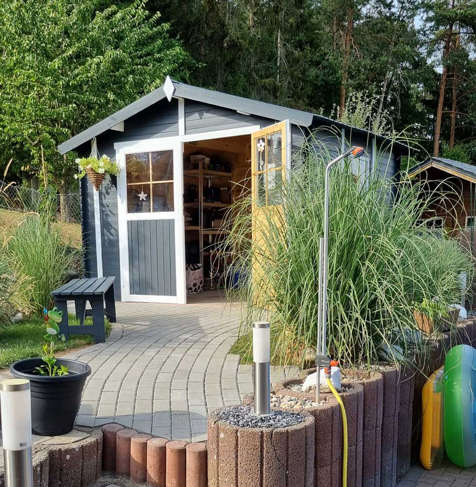 Gartenhaus Kitzbühel - 3,00 x 3,00 Meter aus 19mm Blockbohlen