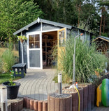 Gartenhaus Kitzbühel - 3,00 x 3,00 Meter aus 19mm Blockbohlen
