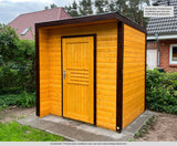 Gartenhaus Paran 19 mm, Farbe: Natur - Außenmaße (B x T): 204 x 202 cm