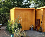 Gartenhaus Paran 19 mm, Farbe: Natur - Außenmaße (B x T): 204 x 202 cm