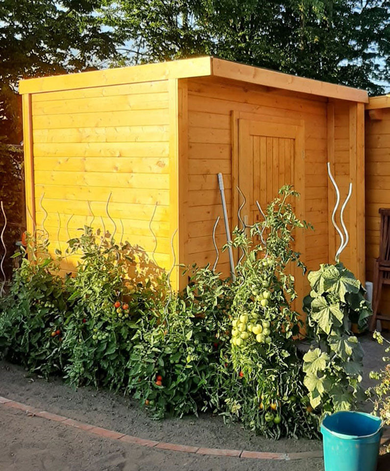 Gartenhaus Paran 19 mm, Farbe: Natur - Außenmaße (B x T): 204 x 202 cm