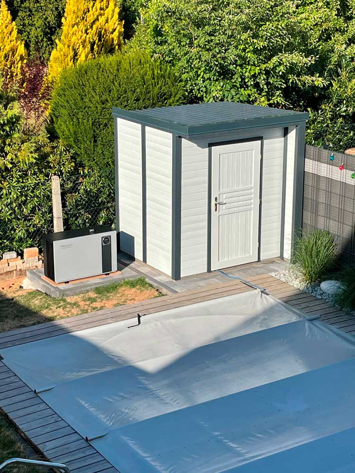 Gartenhaus Paran 19 mm, Farbe: Natur - Außenmaße (B x T): 204 x 202 cm