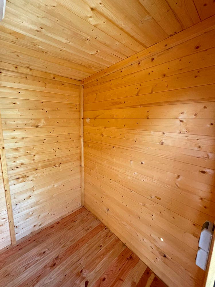 Gartenhaus Paran 19 mm, Farbe: Natur - Außenmaße (B x T): 204 x 202 cm