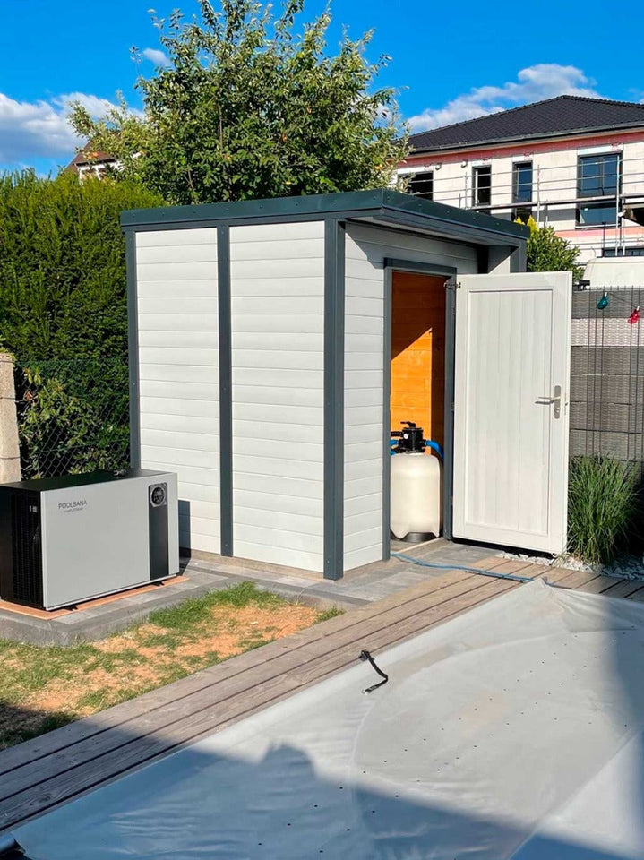 Gartenhaus Paran 19 mm, Farbe: Natur - Außenmaße (B x T): 204 x 202 cm