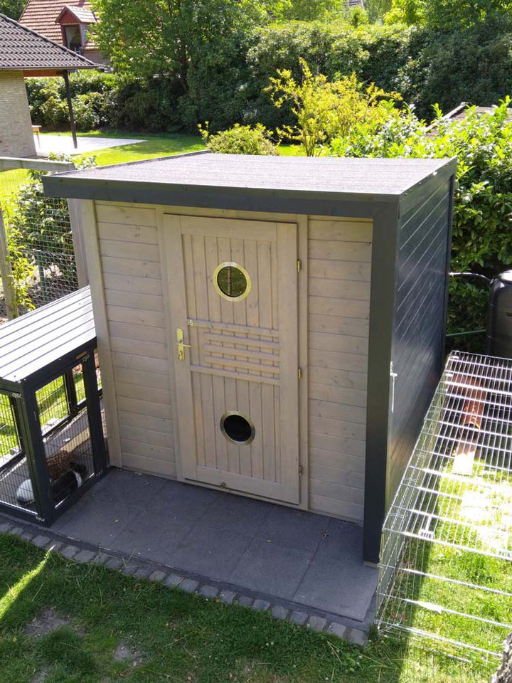 Gartenhaus Paran 19 mm, Farbe: Natur - Außenmaße (B x T): 204 x 202 cm