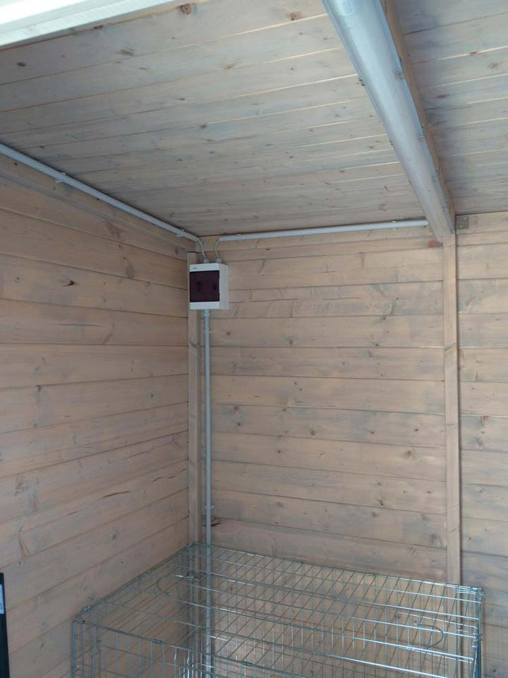 Gartenhaus Paran 19 mm, Farbe: Natur - Außenmaße (B x T): 204 x 202 cm