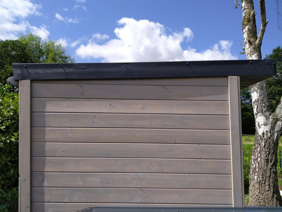 Gartenhaus Paran 19 mm, Farbe: Natur - Außenmaße (B x T): 204 x 202 cm