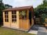 Gartenhaus Koblenz 01 inkl. Fußboden, Naturbelassen - 19 mm Elementgartenhaus, Nutzfläche: 5,9 m²